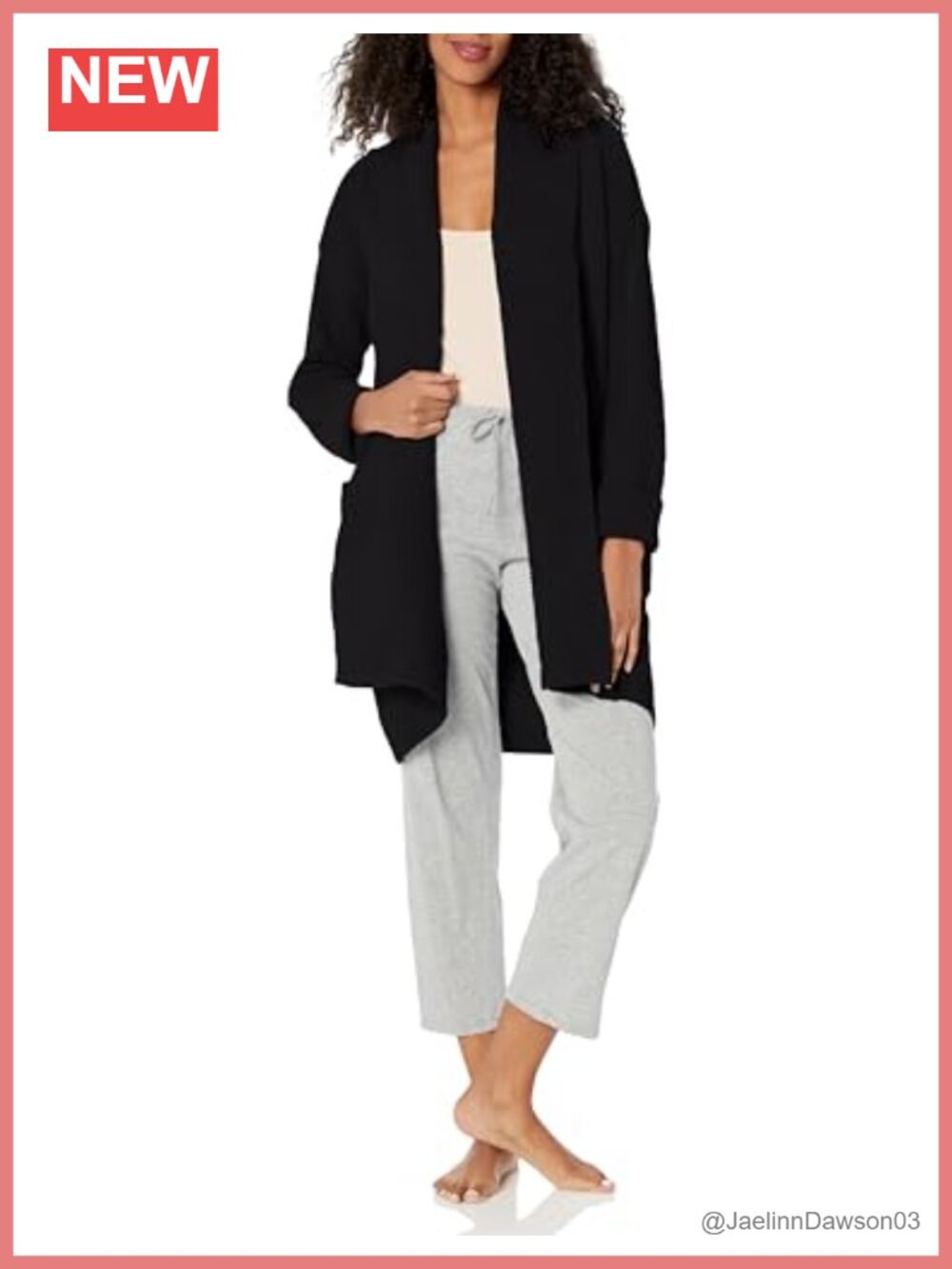 Solid Rib Knit Cardigan with Front Pockets and Rib Trim